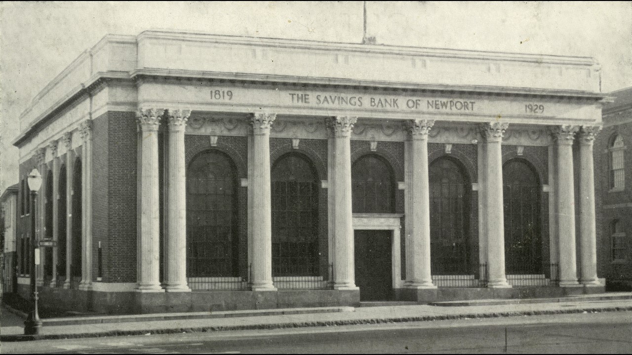  The Savings Bank of Newport, which was under construction when Theophilus rode into town. 