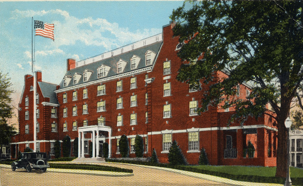  The Hotel Viking, which replaced the “Hill Top” hotel. This building would have been under construction when Theophilus arrived in April 1926. Across Bellevue, and down one building from the Viking is the MK (Muenchinger-King). 