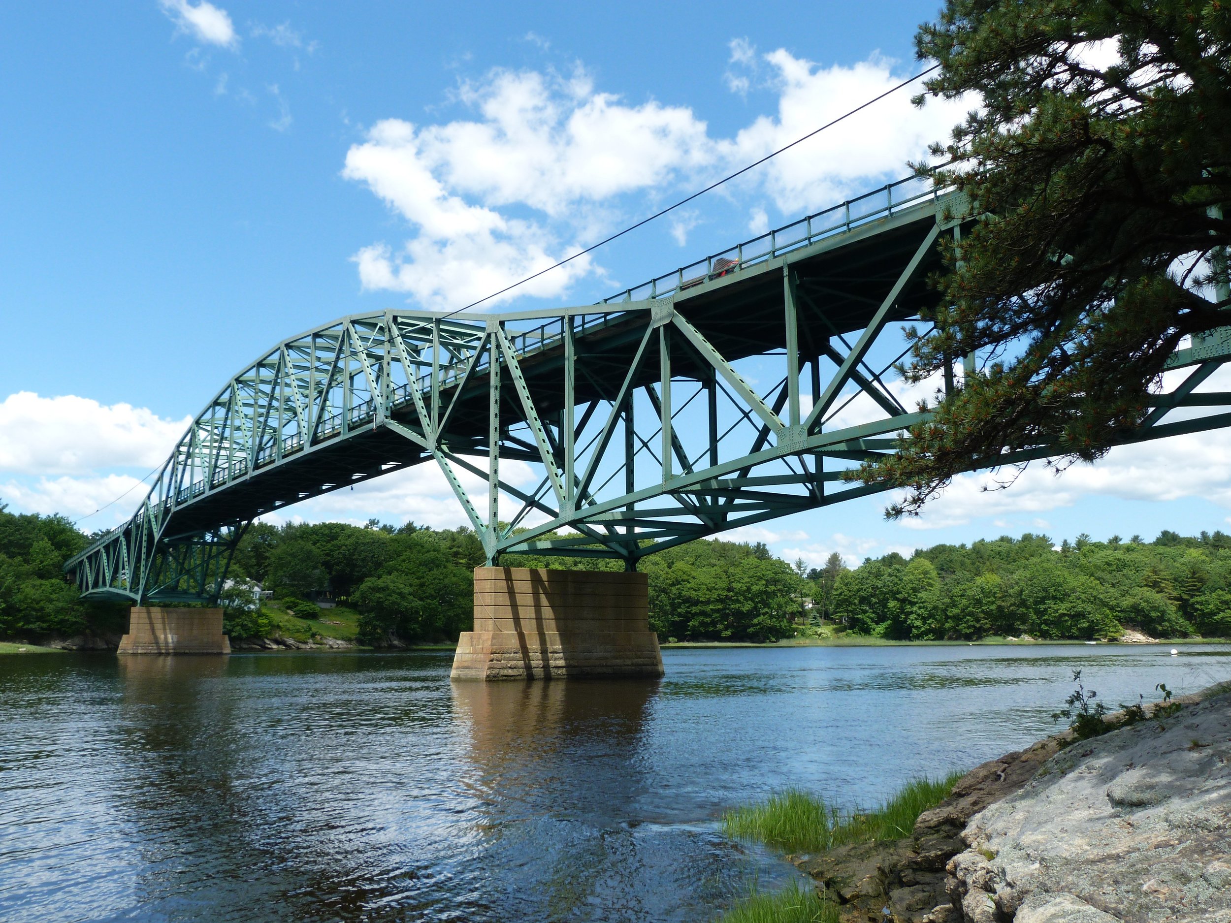 The Max L. Wilder Memorial Bridge over the Sasanova River. Photograph by Nathan Holth.
