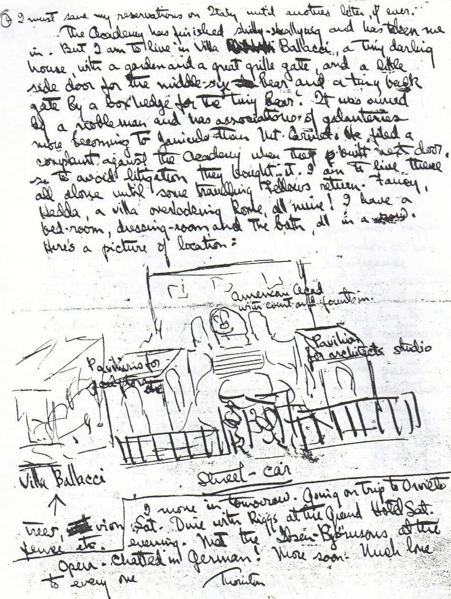 Thornton in Italy: "Fancy, Hedda, A Villa Overlooking Rome, All Mine!"