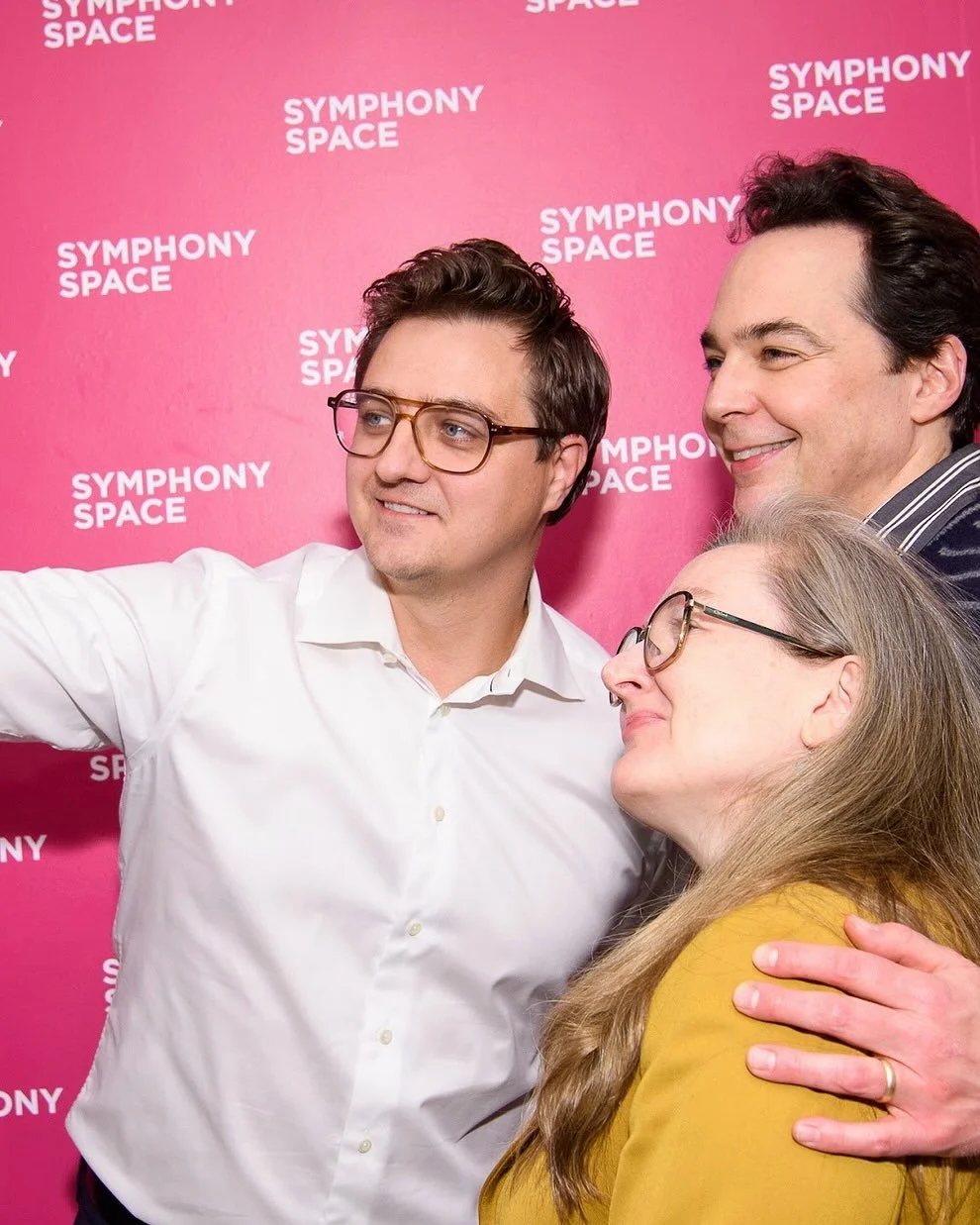 #tbt to Monday - absolutely a night for the books @symphonyspace with @publictheaterny - a reading of The Long Christmas Dinner and conversation hosted by Jeremy McCarter with these luminous humans - Becky Ann Baker, @reneeelisegoldsberry @chrislhaye