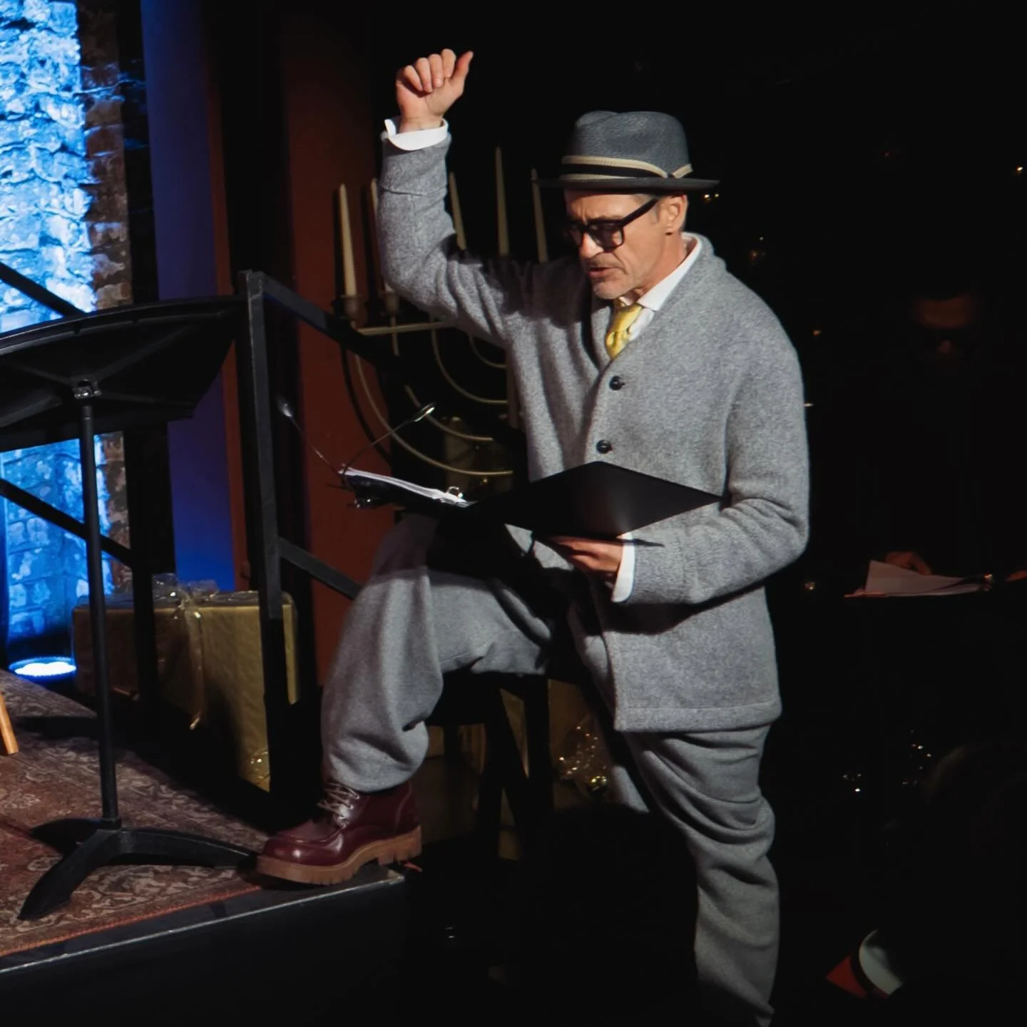 #tbt to December 6th in L.A @huronstationplayhouse 

Huron Substation Playhouse celebrated the season with a reading of Our Town as a prelude to their first full season in 2026. Directed by Jack Serio, the cast included Hugo Armstrong, John Cho, Regi