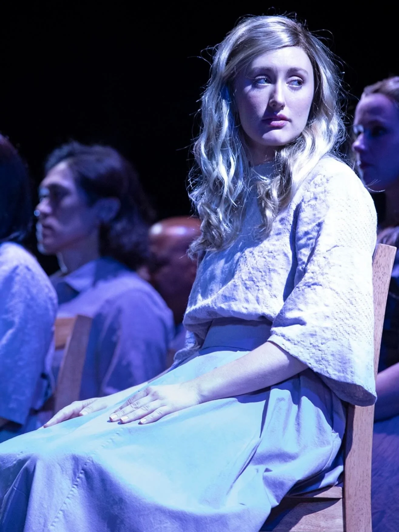 This week from the Our Town archives we&rsquo;re looking the 2022 production @southcoastrep . Directed by Beth Lopes, it featured Grace Morrison (pictured here) as Emily. 

Photo by Matt Gush. 

#ourtown #fromthearchives