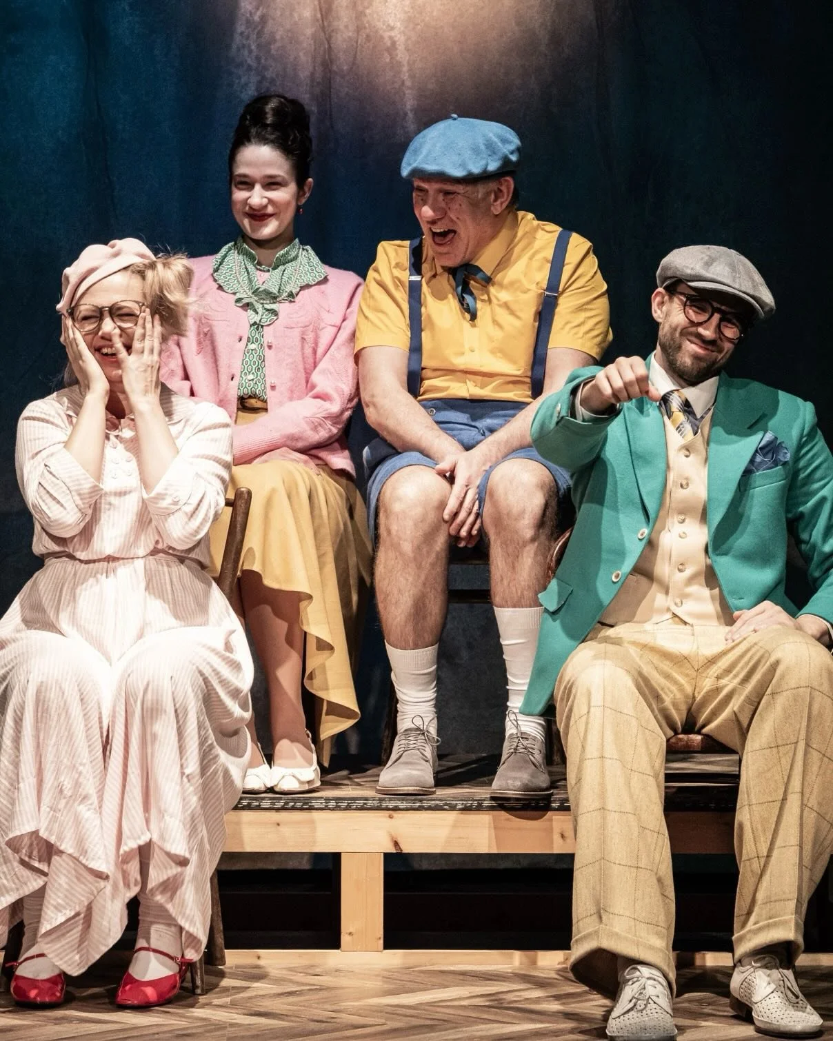 Now Playing: a double bill of Wilder&rsquo;s cosmic one-acts THE HAPPY JOURNEY FROM  and THE LONG CHRISTMAS DINNER @cinoherniklub in Prague.

photos by Pavel Nesvadba.