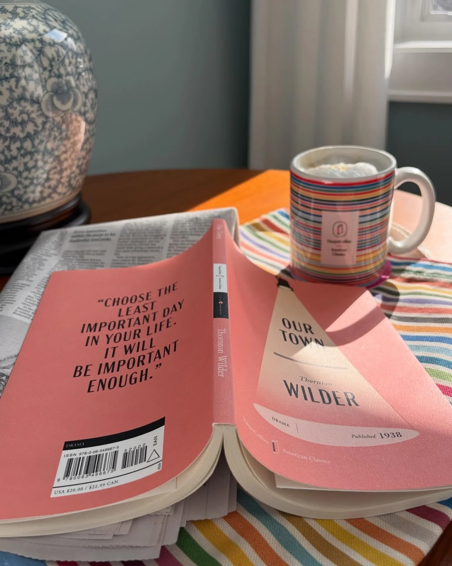 &ldquo;Choose the least important day in your life. It will be important enough.&rdquo; 

Happy Publishing Day to Our Town&nbsp;and the American Classics Library 🇺🇸 @harpercollins 

👉 Tap the link in our bio to get your copy.

#AmericanClassics #O