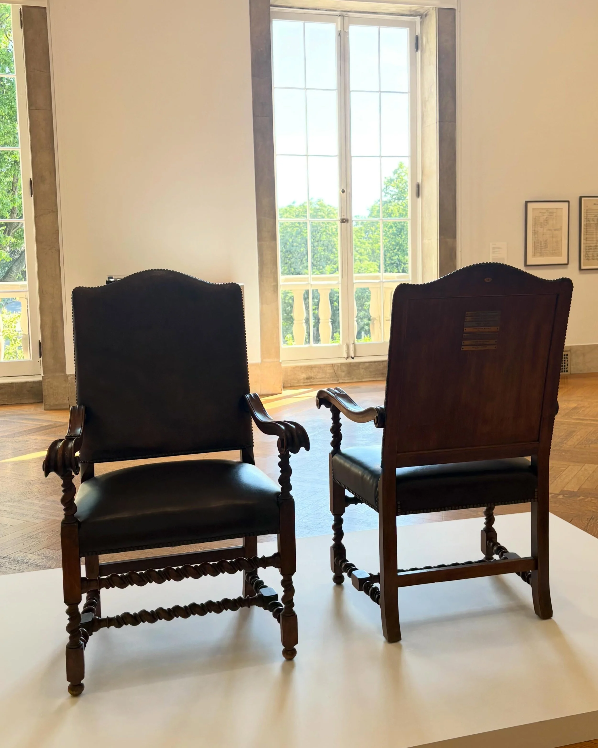 &ldquo;Sinking into the worn leather, I listen to gorgeous tributes that make the dead rise and populate the room.&rdquo; &mdash; Arlene Shechet 

For the current exhibition Articles of Distinction, Academy Members @artsandlettersnyc selected objects