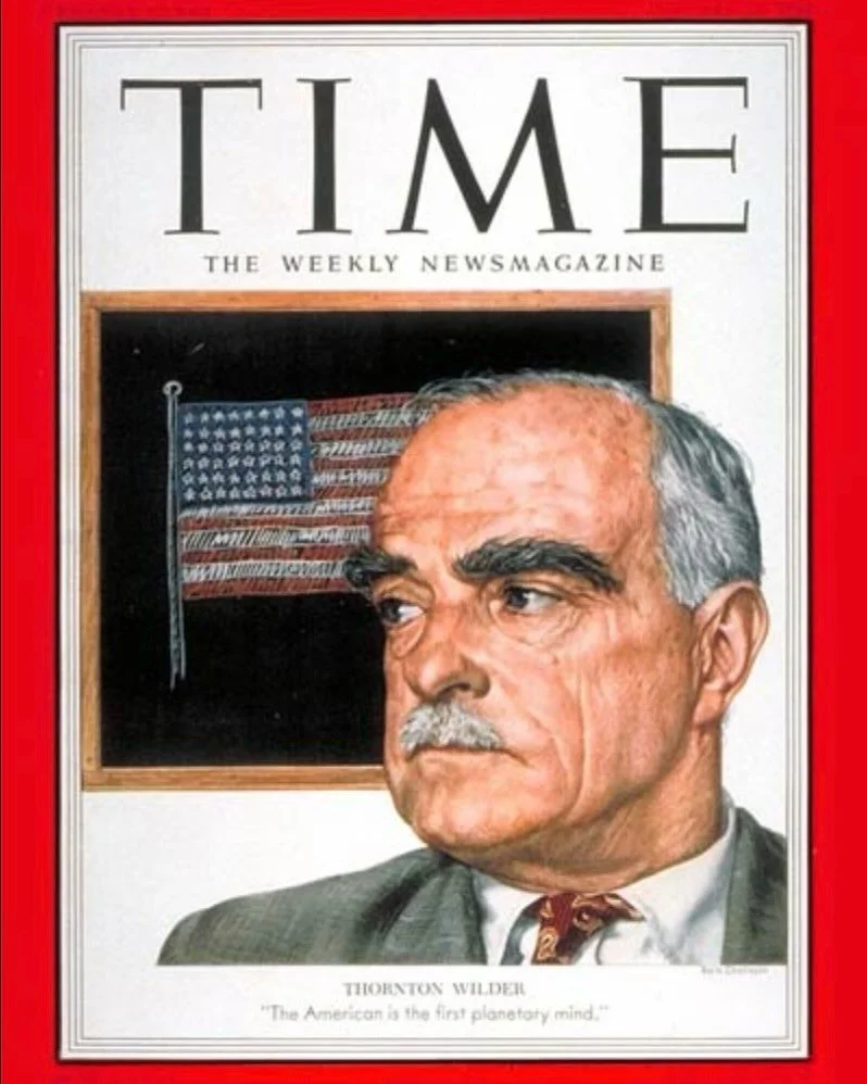America&rsquo;s birthday makes us think of this 1953 cover of Time Magazine. This iconic portrait of Wilder by the renowned artist Boris Chaliapin, included the stars and stripes, plus the quotation &ldquo;The American is the first planetary mind.&rd
