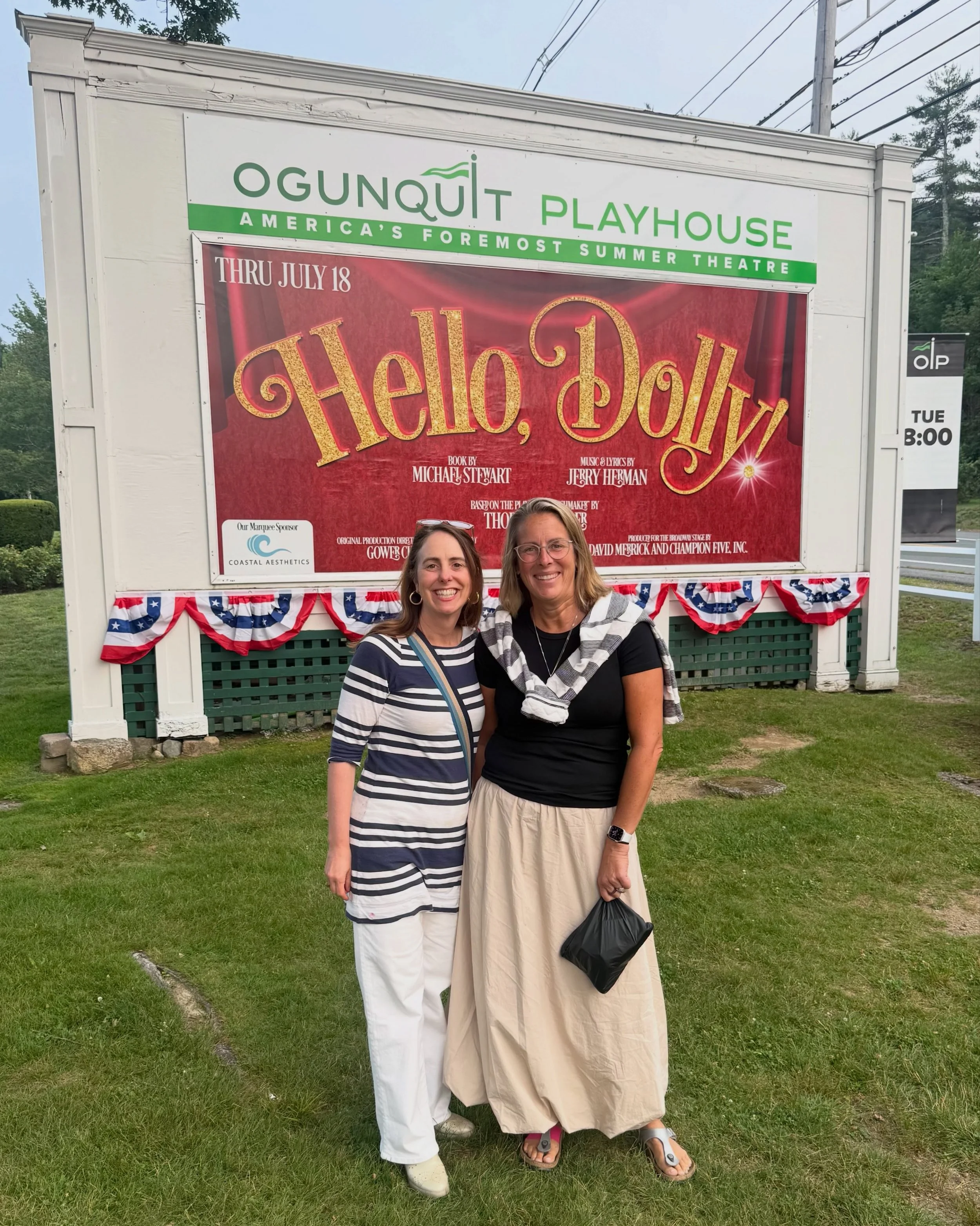About last night &hellip; 

@thejgw in the house at Hello, Dolly! @ogunquitplayhouse 

Only a few days before this parade passes by - must close July 18th.