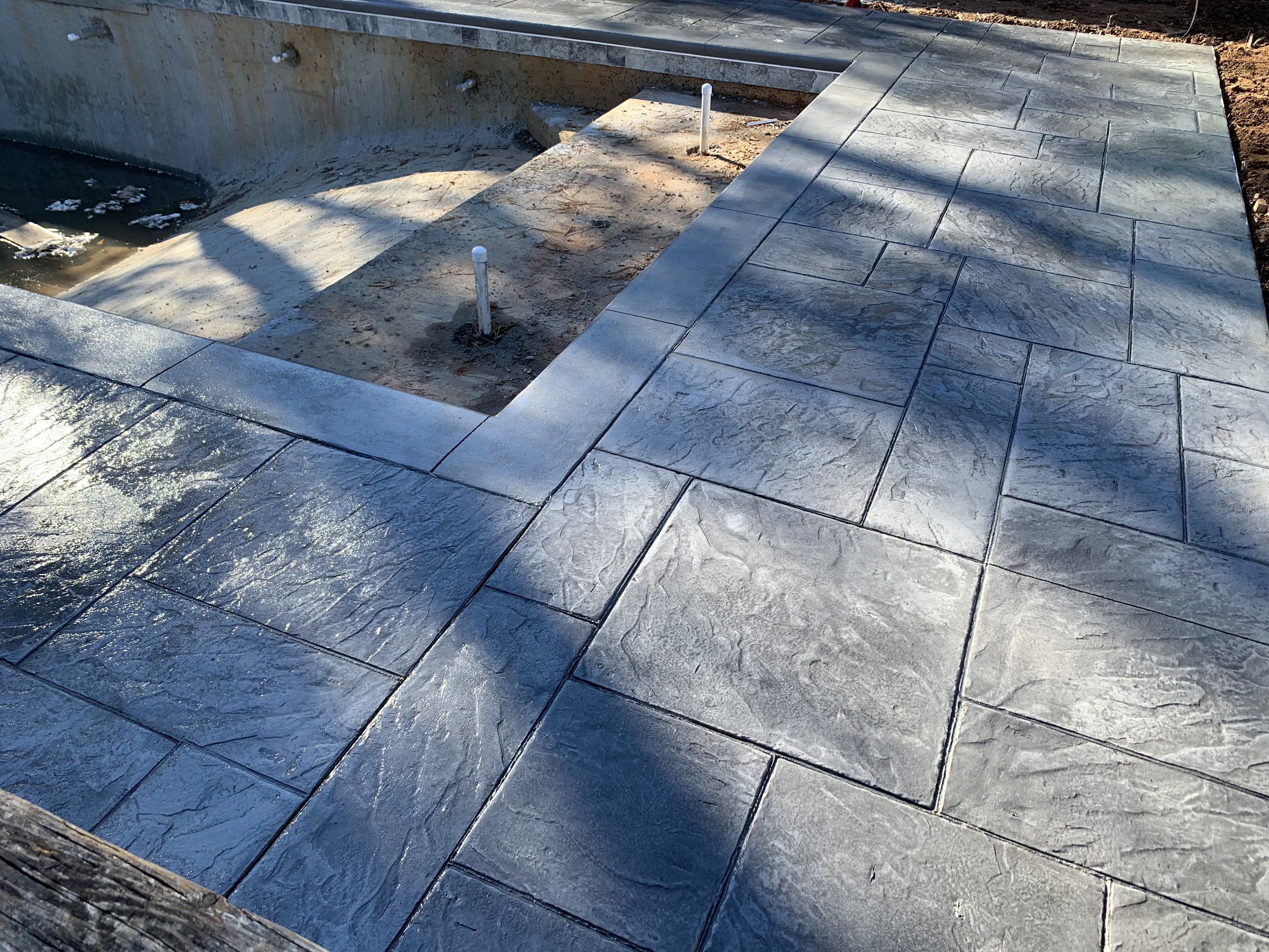 Stamped Concrete Deck
