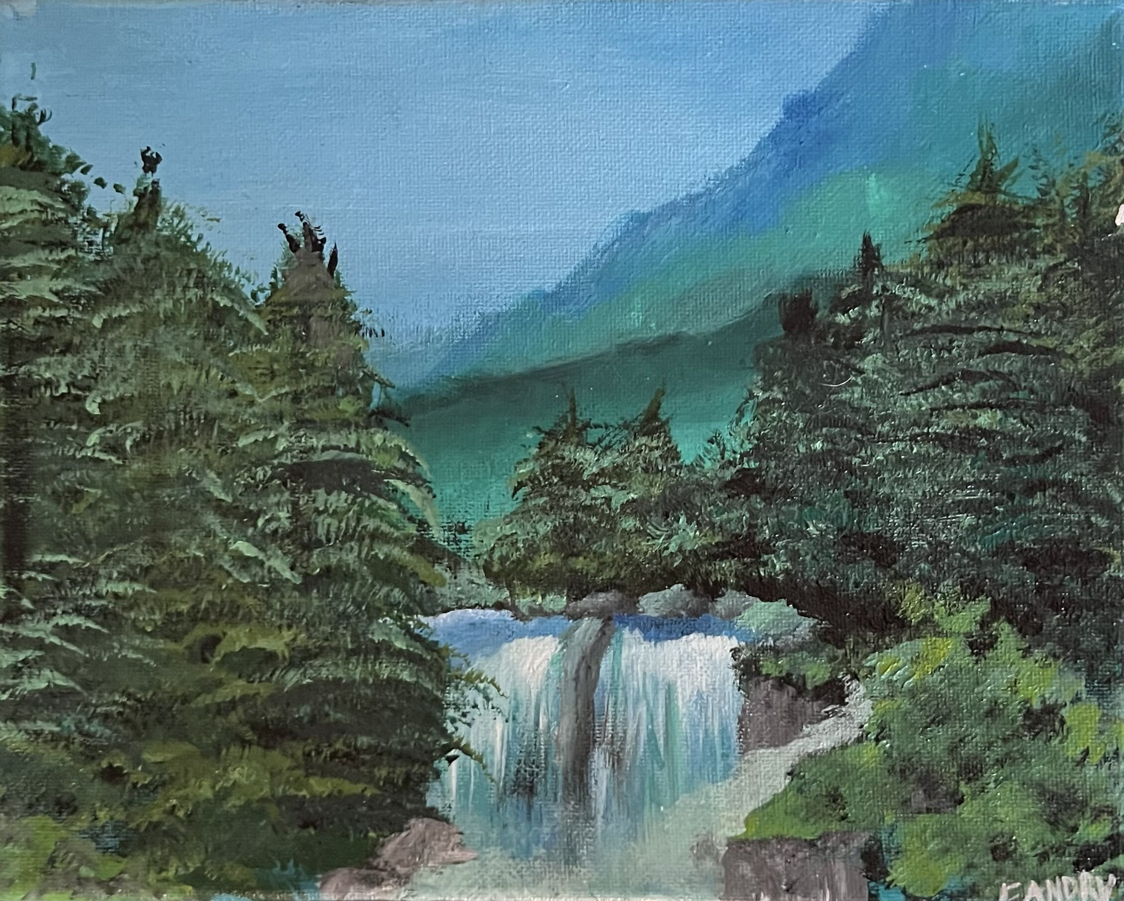 Just Around the River Bend, Acrylic, 2021.jpg