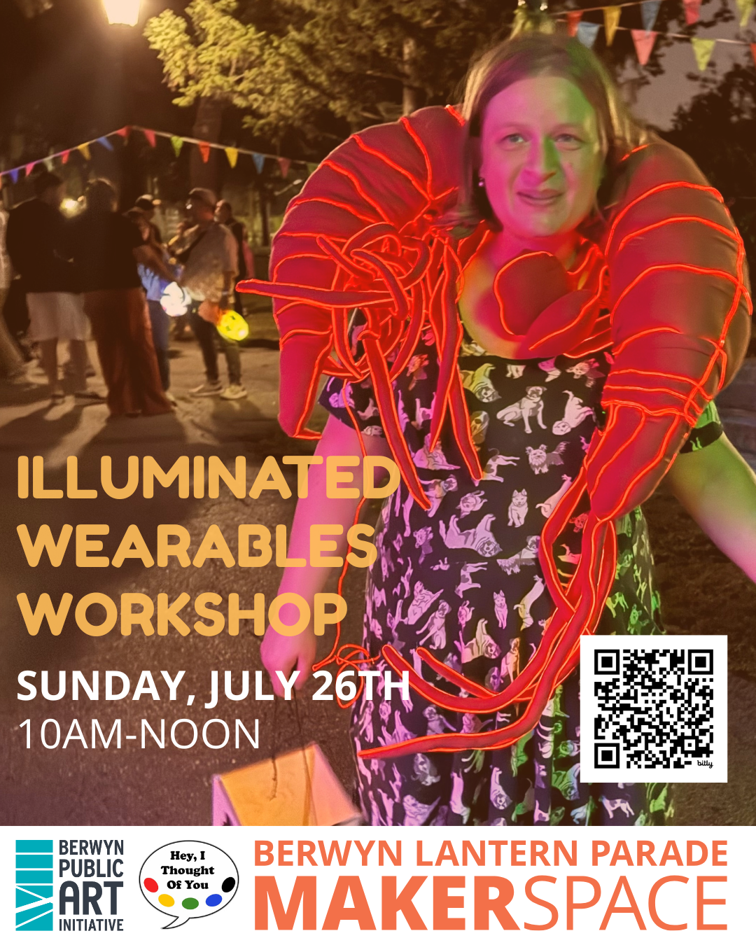 Illuminated Wearables Workshop led by artist Carolyn Kassnoff