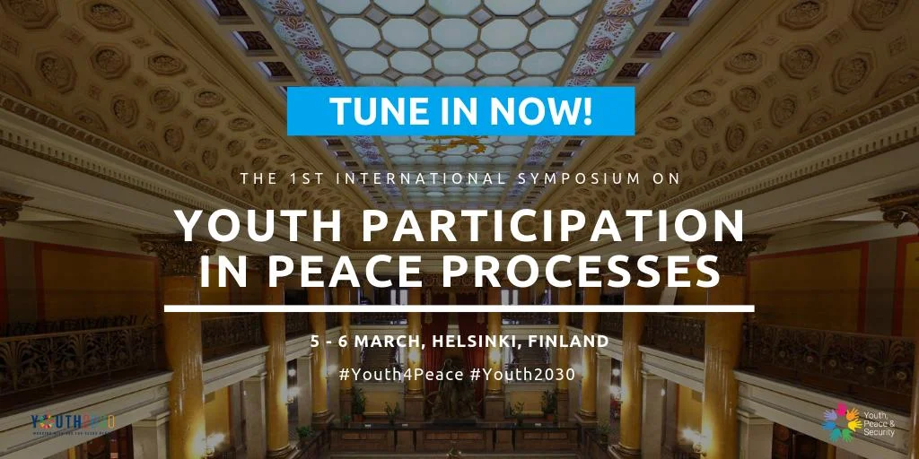 LIVESTREAM: First International Symposium on Youth Participation in Peace Processes