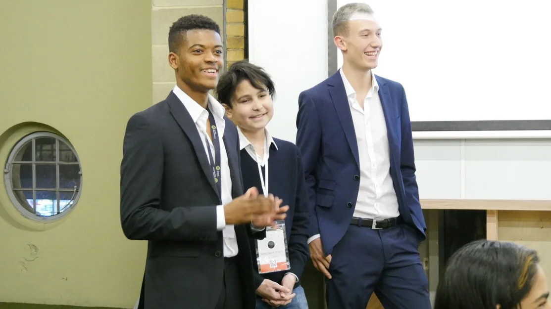 Left to right: Josh Akobeto, Tareq Al-Ouri, Fin Gnieser