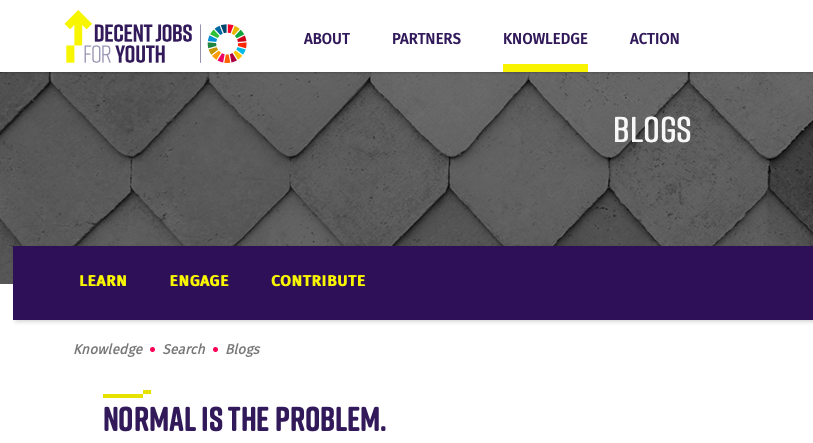 Normal is the Problem | The Youth Cafe