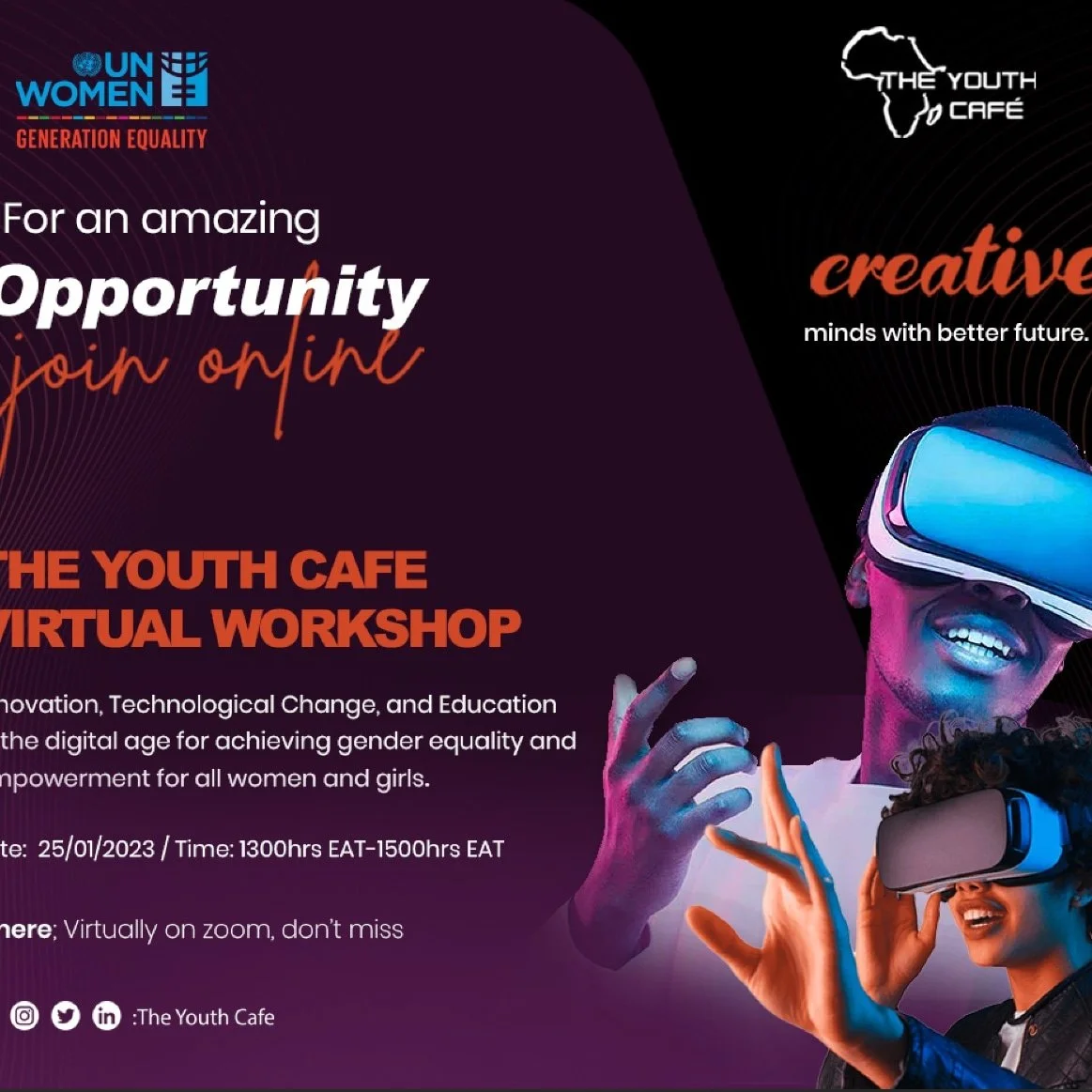 Youth Cafe Virtual Workshop
