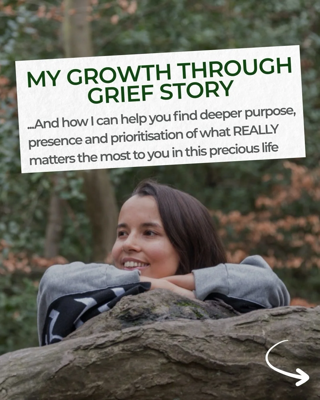 I&rsquo;ve seen lots of new faces following along my little griefy space recently&hellip; 

So I wanted to share a piece of my own Grow Through Grief story.

Because my work didn&rsquo;t start in theory, it started in the weeds of grief.

Grief crack