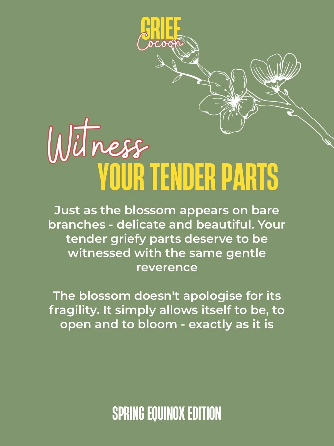 I thought I&rsquo;d give you a peek at the themes I have written for Sunday&rsquo;s Grief Cocoon&hellip; 🌸

All in co-creation with nature. I always prepare for my workshops in the creative company of the trees, flowers and birds singing overhead. 
