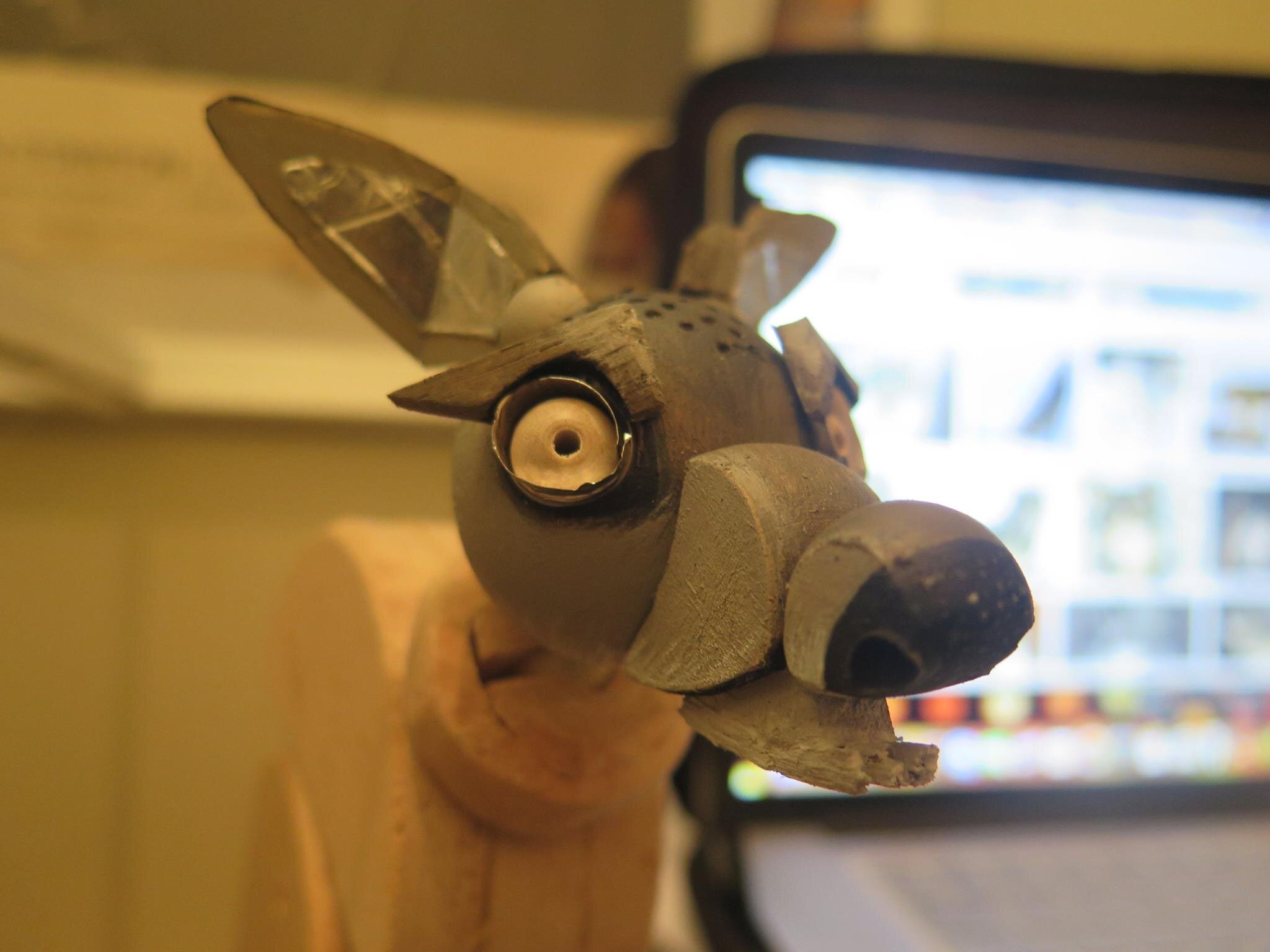 Making the Hairwoof puppet