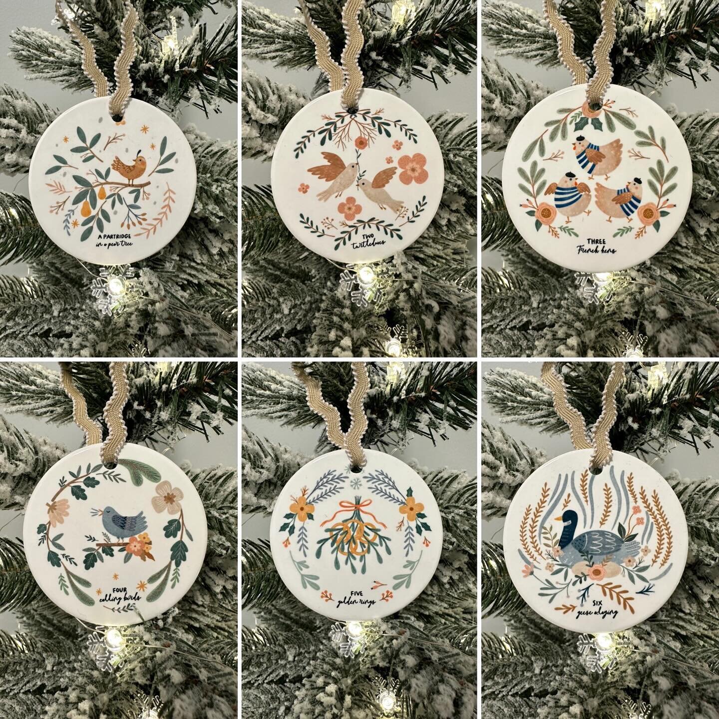 On the first day of Christmas my true love gave to me&hellip;&hellip;&hellip;. A set of 12 ceramic ornaments for my family Christmas tree! 🎄 DM me to order yours today!