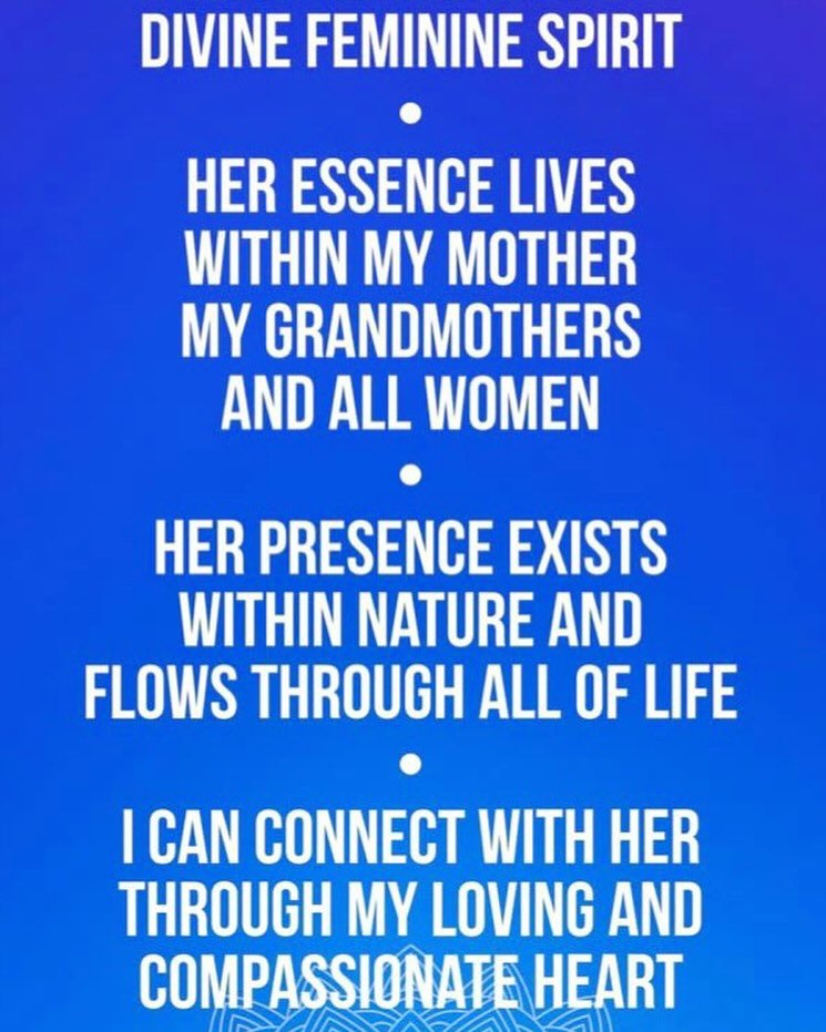 Celebrating and grateful for the Divine Feminine today!