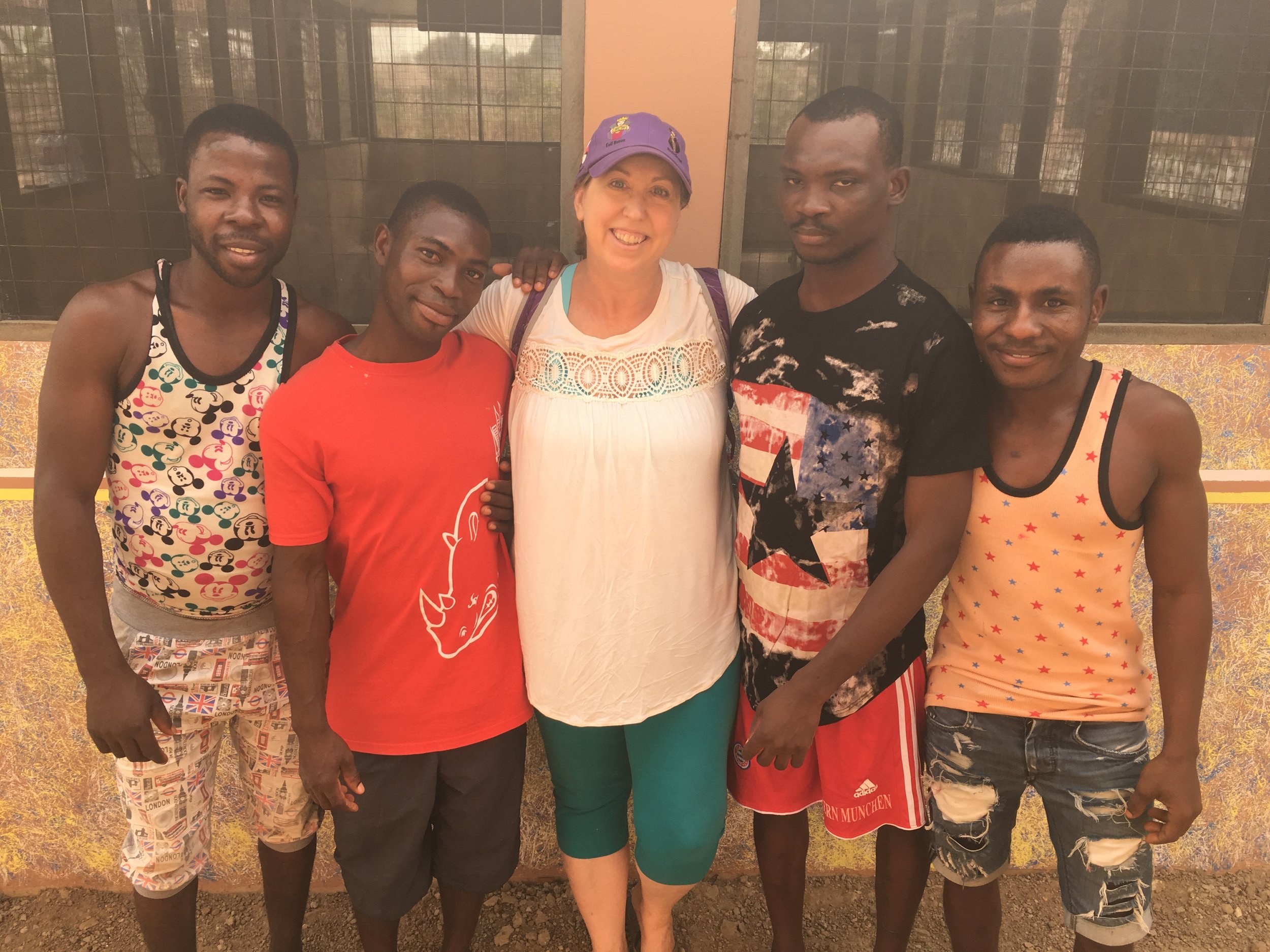 Residents at The Sky House in Ghana