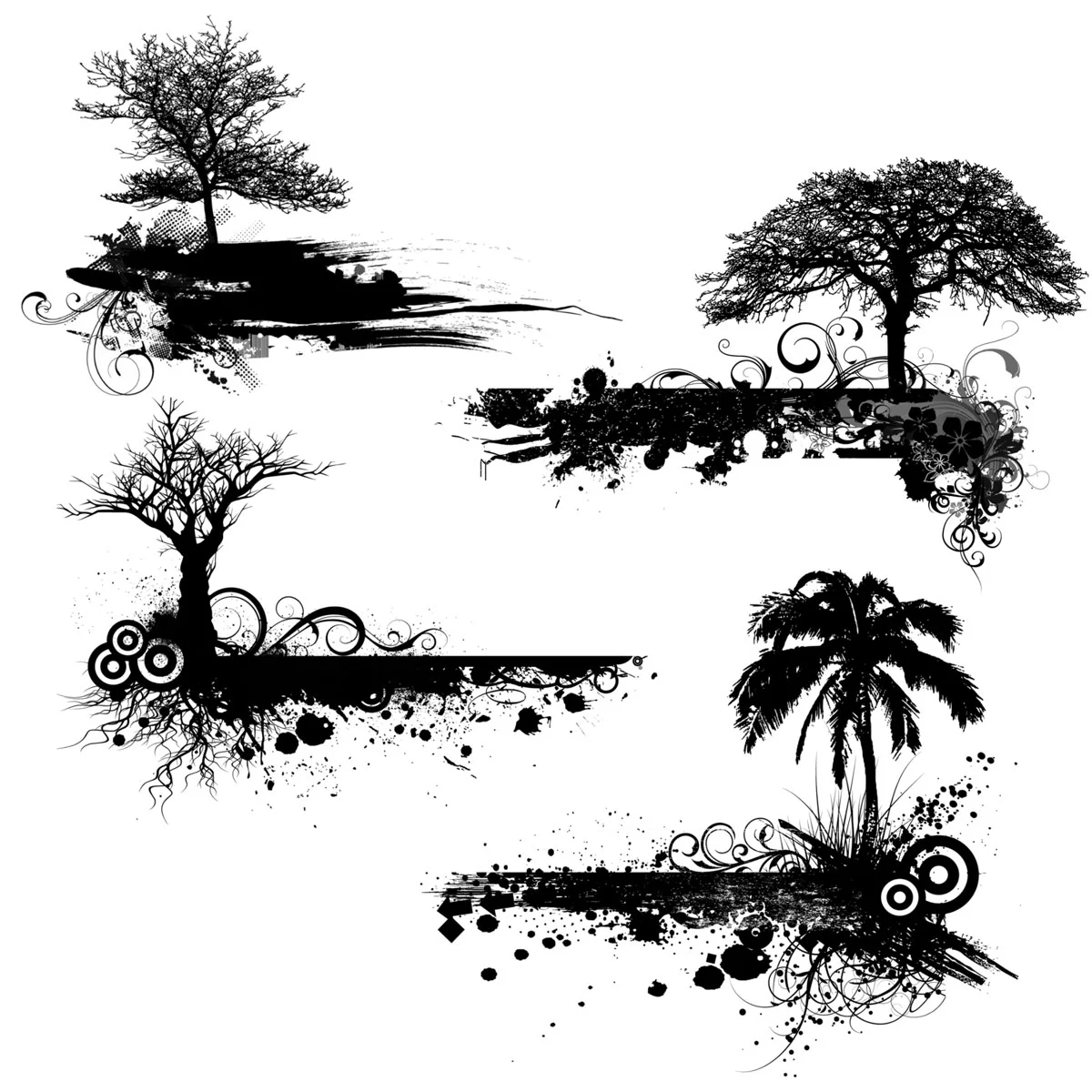 Tree Grunge Brushes