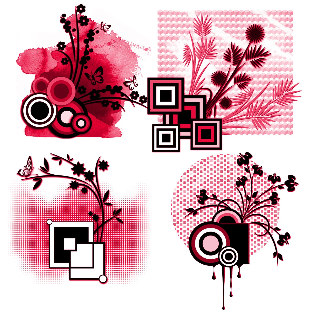 Japanese Floral Brushes