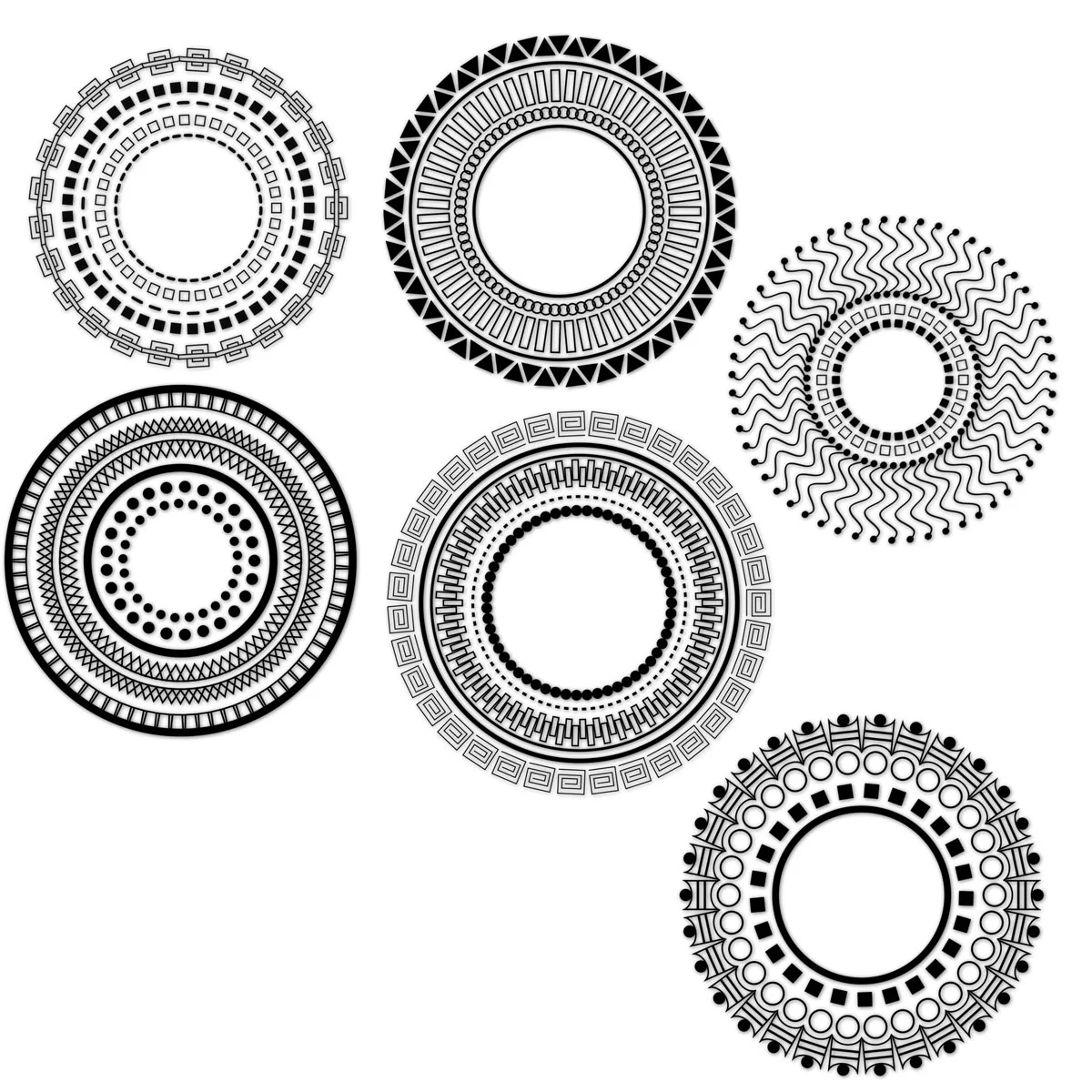 Mayan Circle Brushes