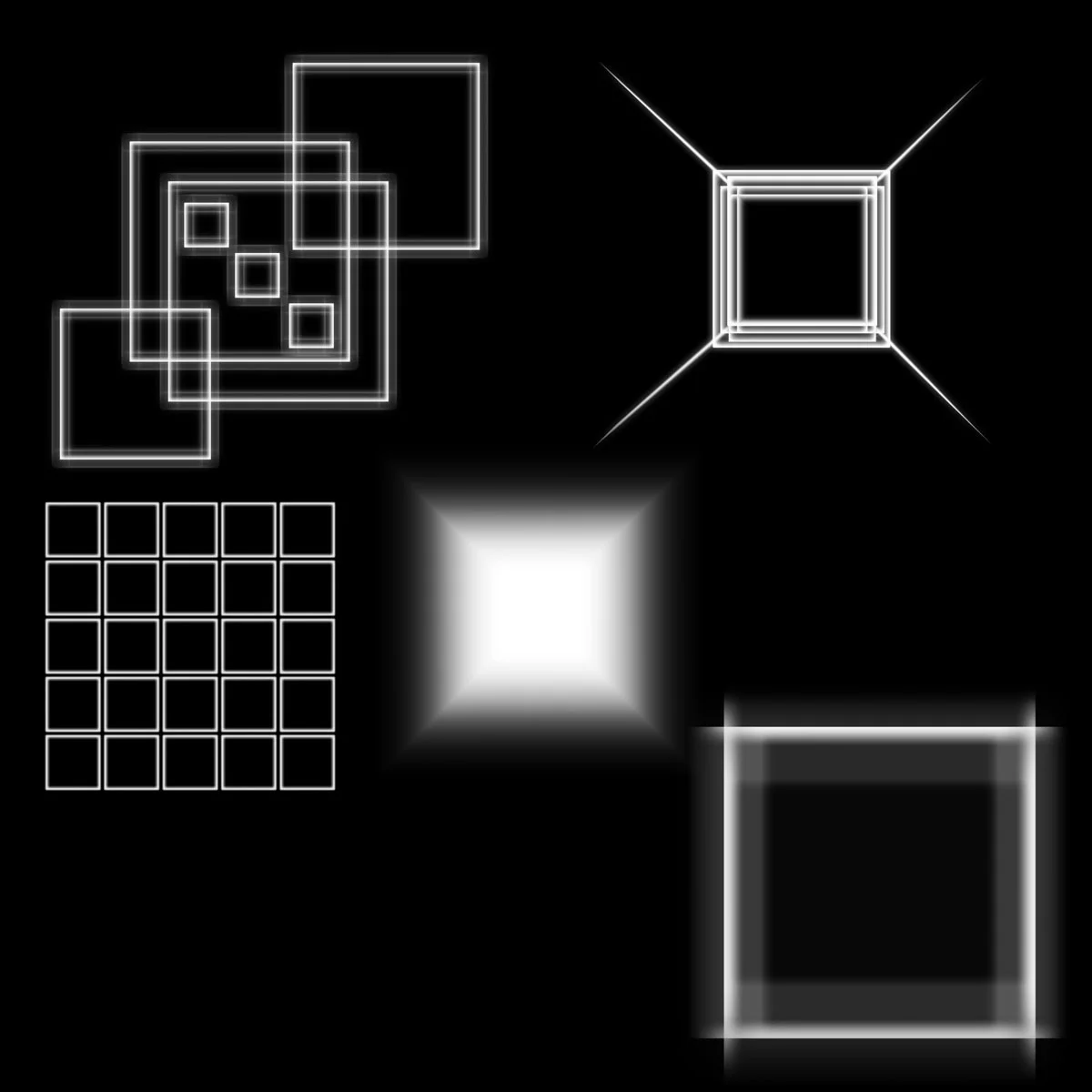 Square Glow Brushes