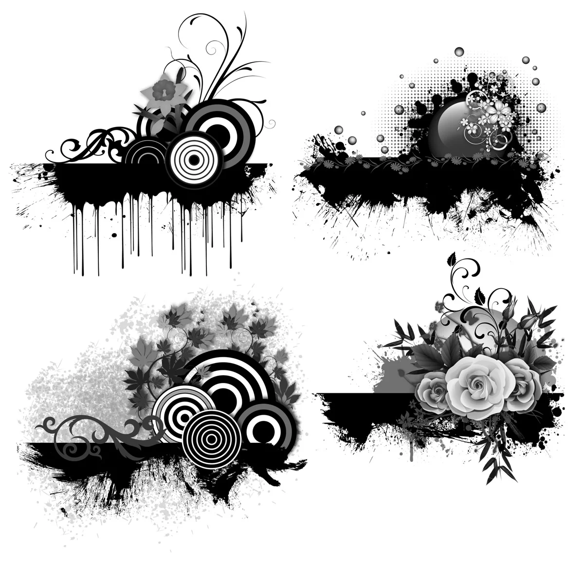 Paint Collage Brushes