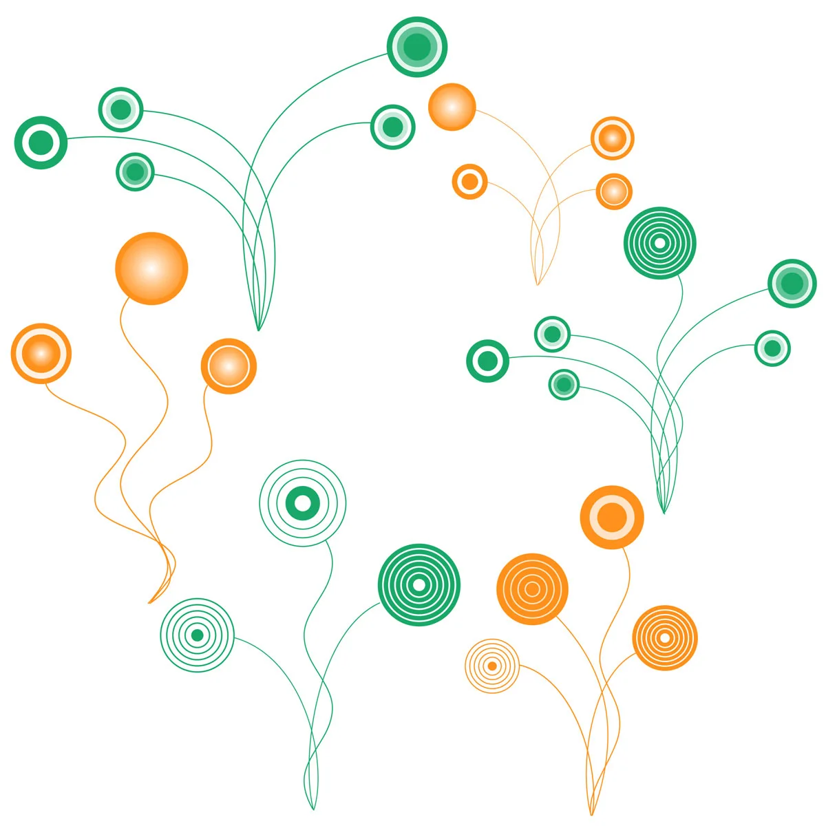 Simple Circle Blossoms