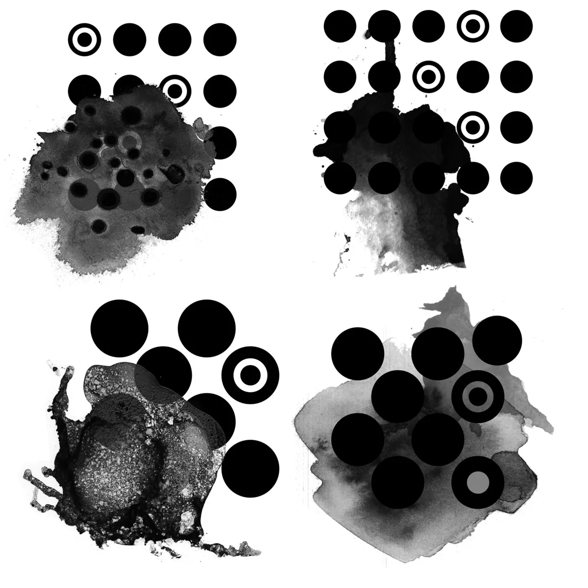 Mixed Media Circle Brushes