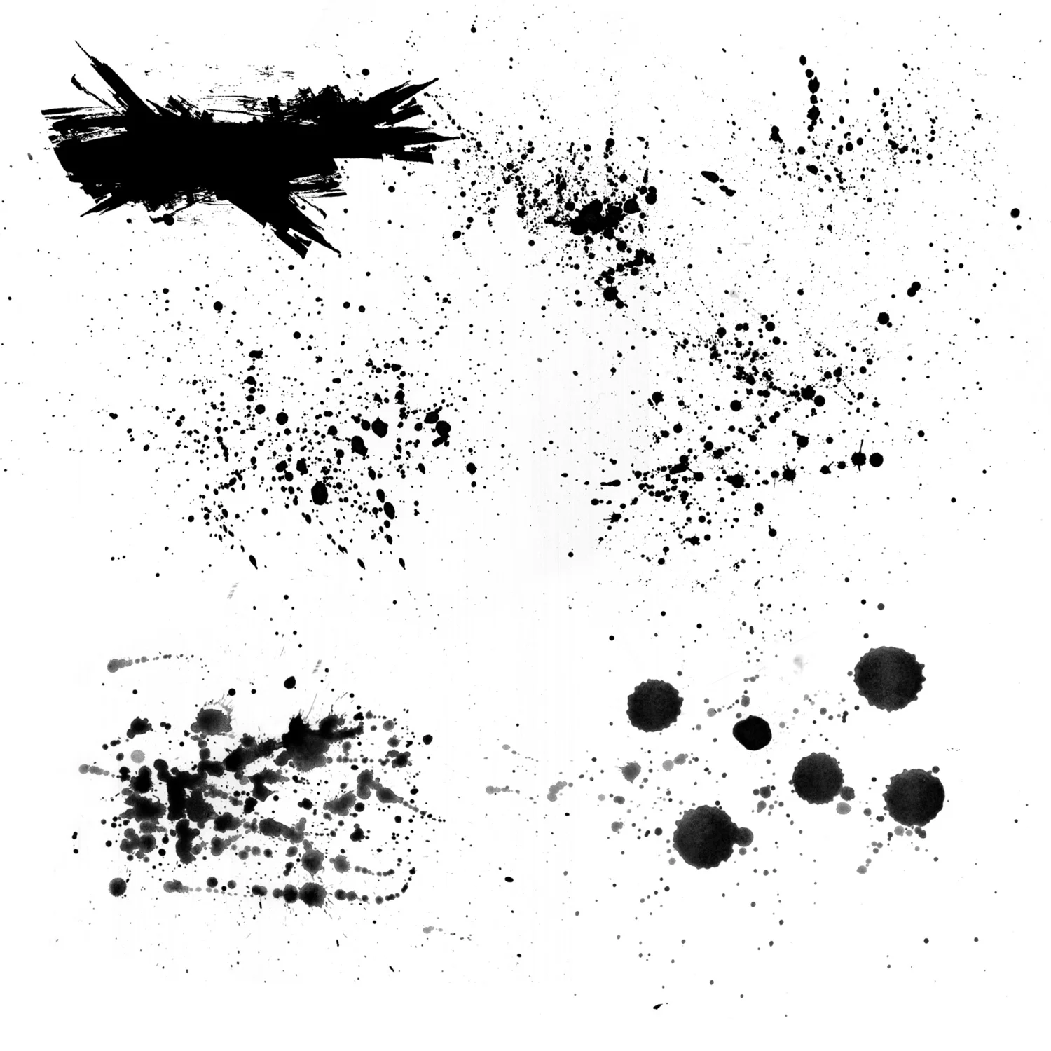 July Splatter Brushes