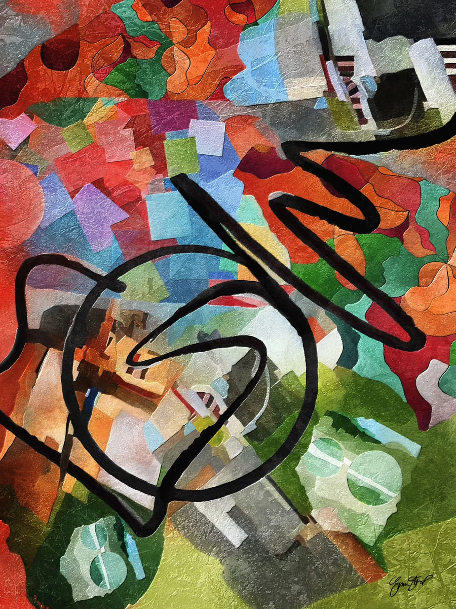 Lonely Artist in Color