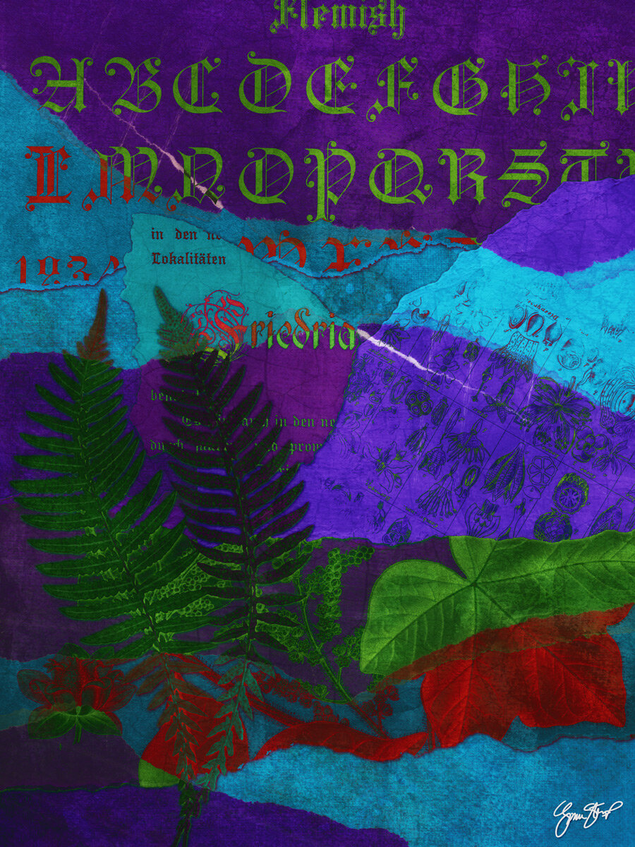 Flemish Font Collage