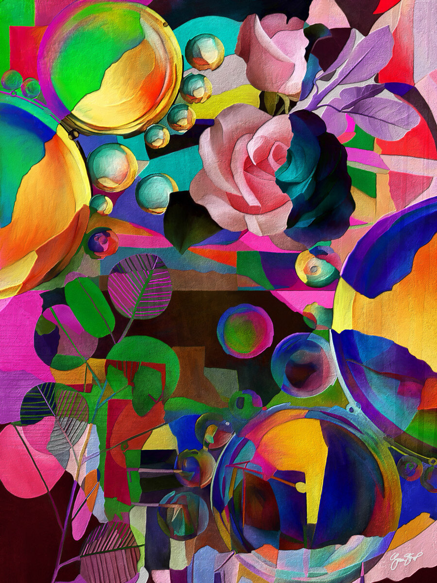 Light And Dark Side of A Rose