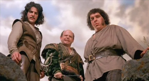 Three of the villains: two of whom have changes of heart during the film.