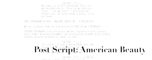 Post Script: American Beauty