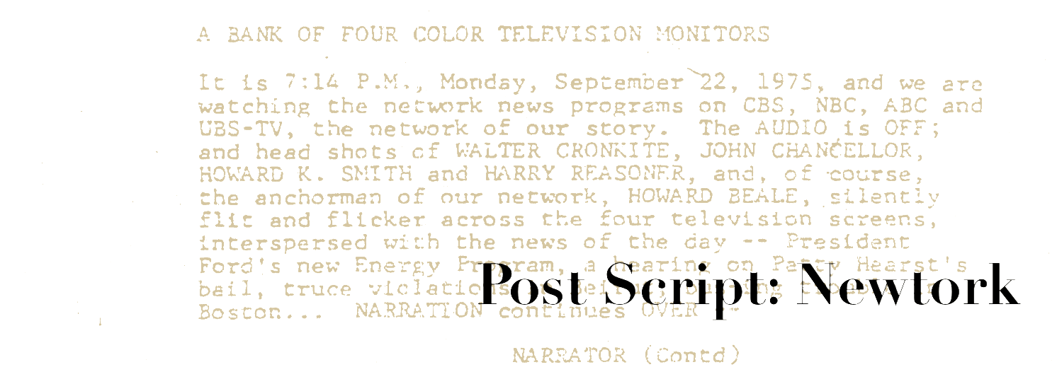 Post Script: Network