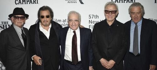 Scorsese and the cast of The Irishman.