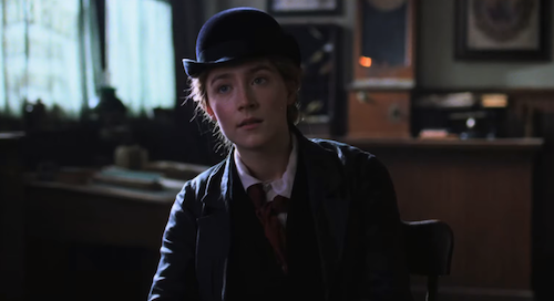 Jo March attempts to sell her manuscripts throughout the film.
