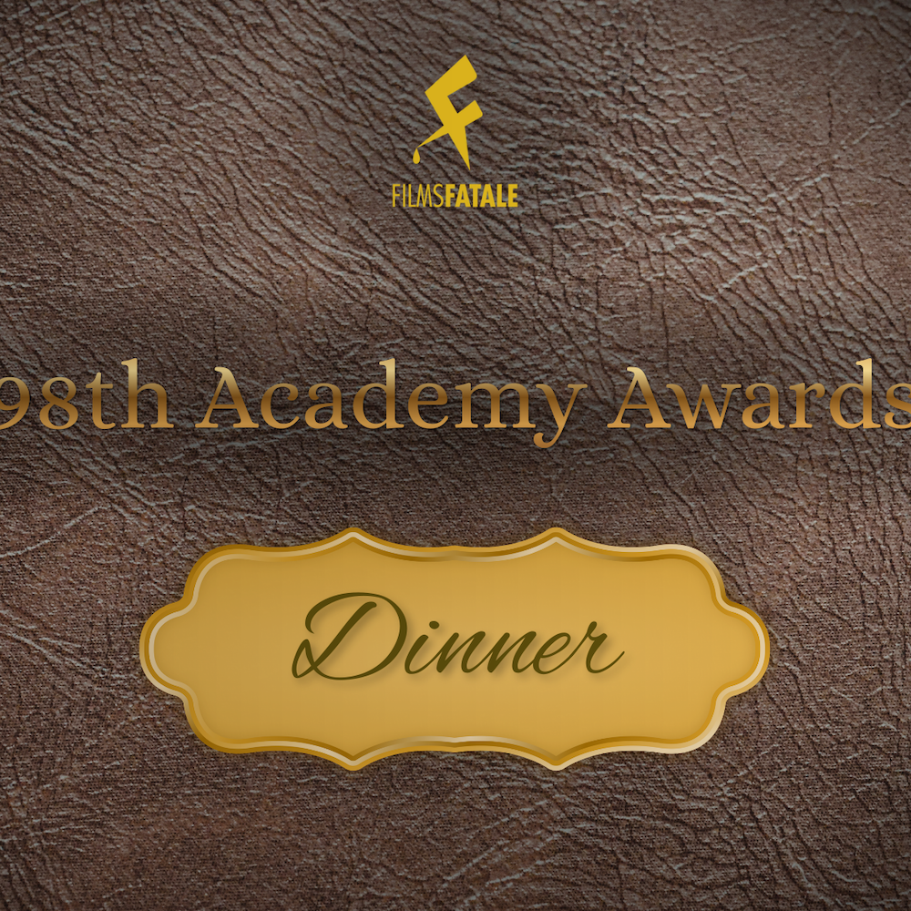 98th Academy Awards Dinner Menu