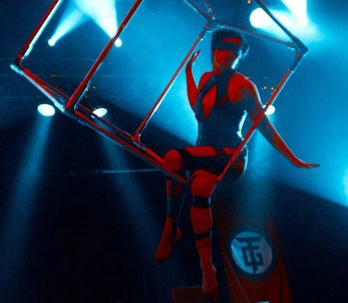 blindfolded aerial cube