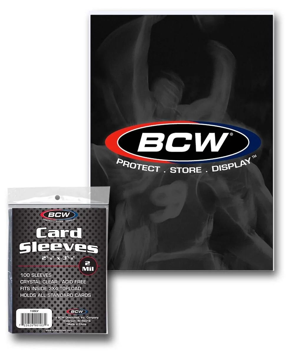 1 Case - 10,000 BCW Standard Card Sleeves (100 Packs)
