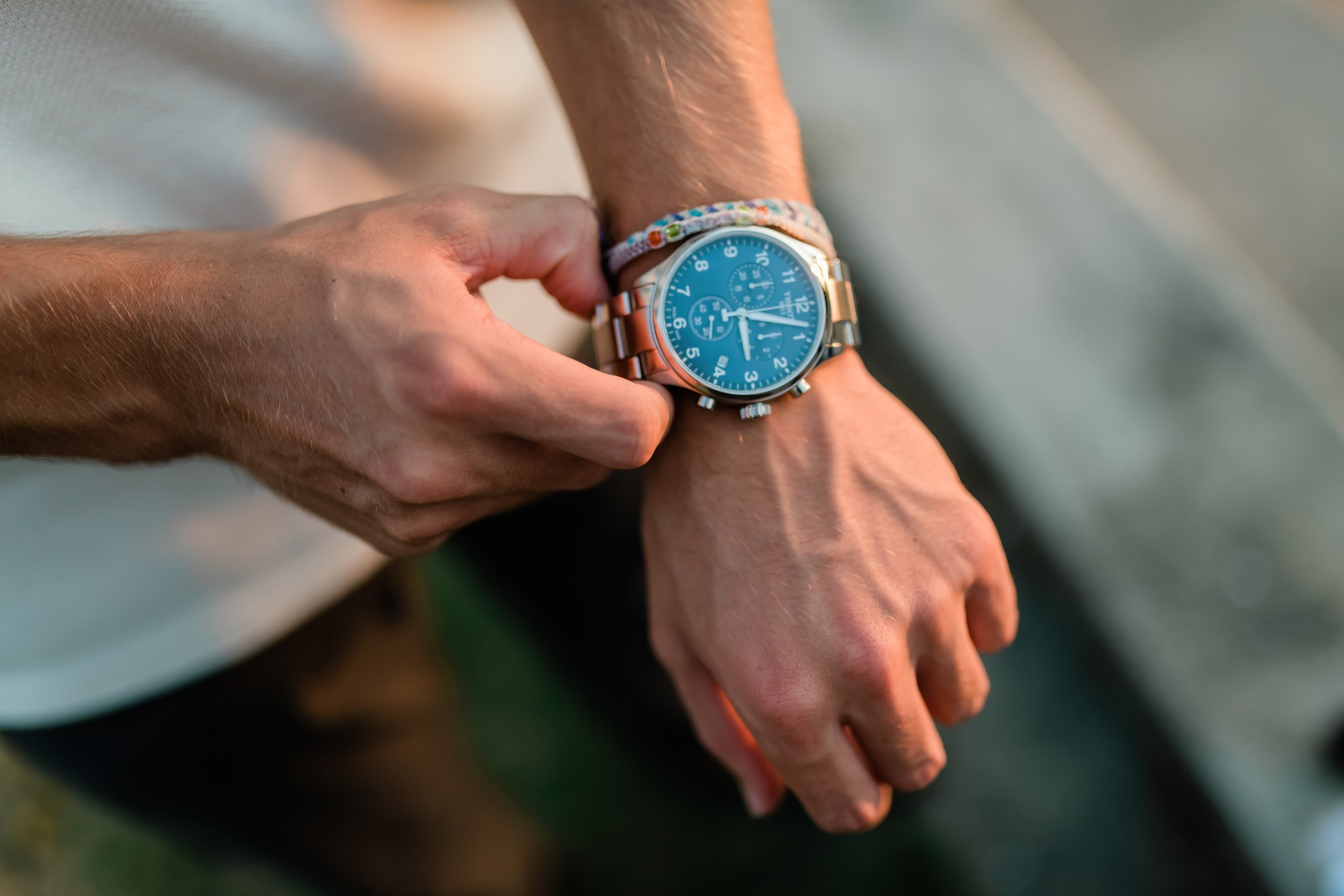 Senior Boy with Watch