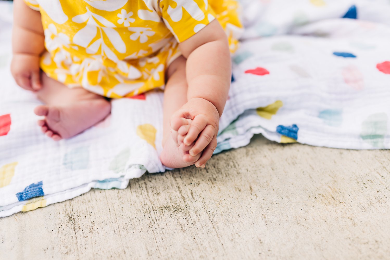 Baby Grabs Toes