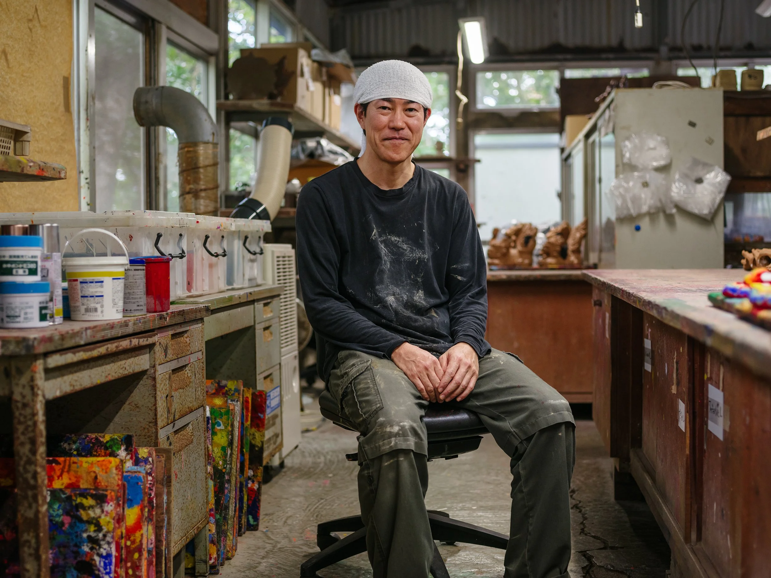 Ishigaki Island Ishigakijima Okinawa Japan Yoneko-Yaki Pottery Seesah Garden Portrait 2a.jpg