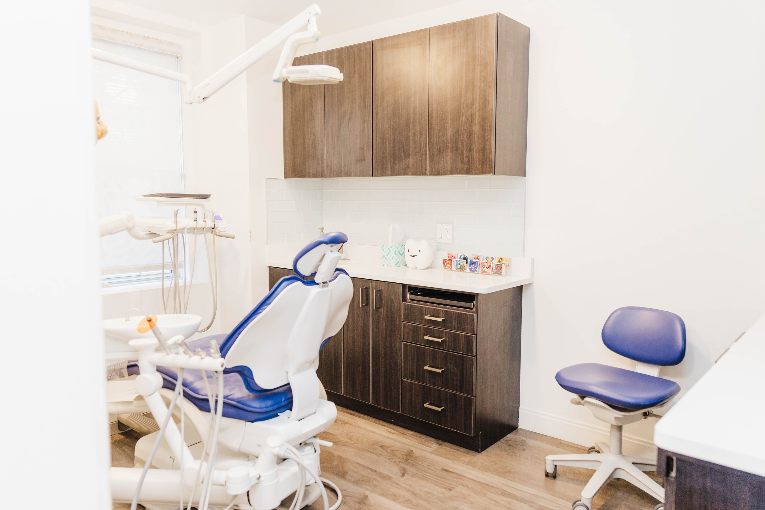 Bright and cheerful treatment rooms