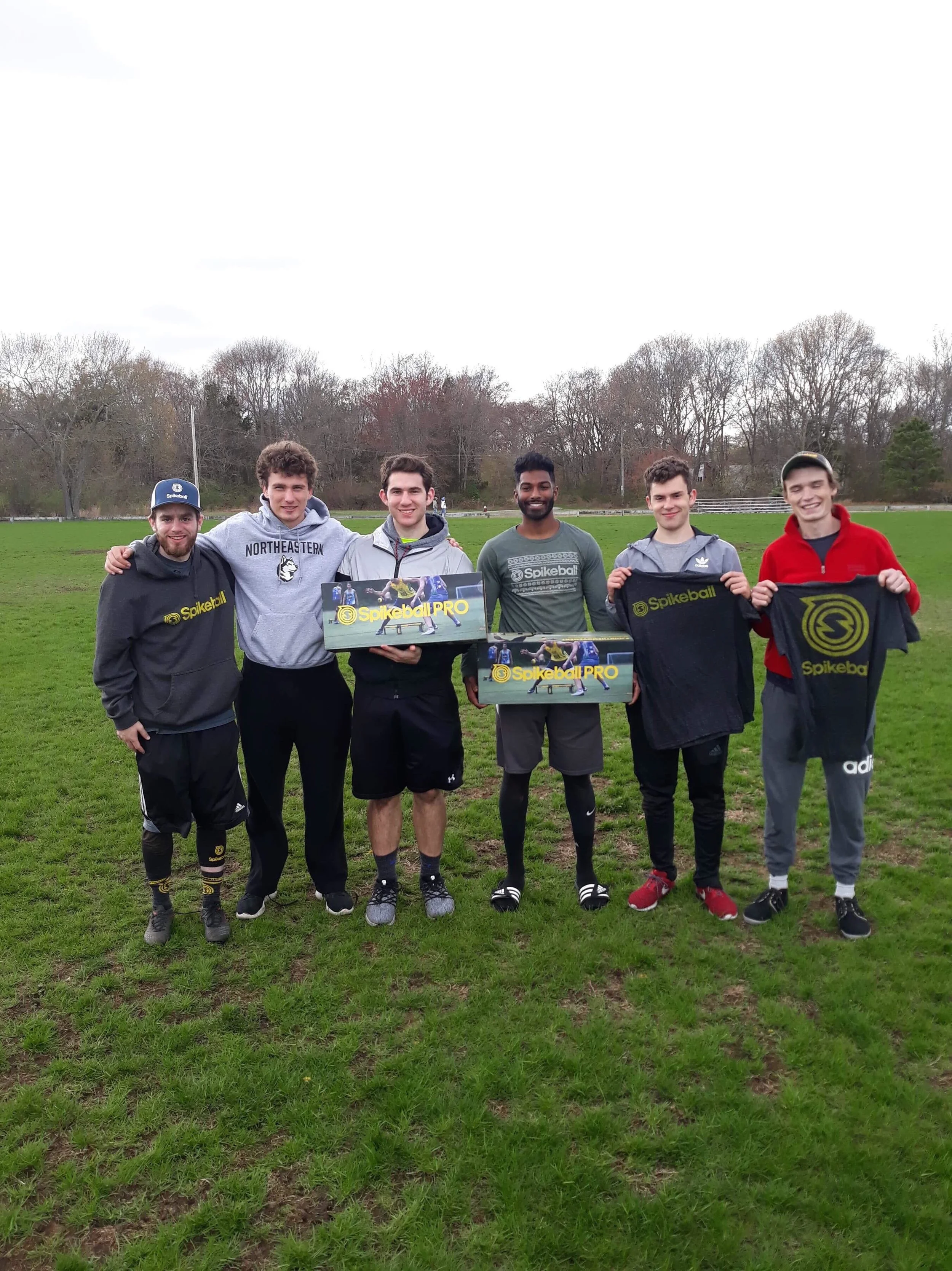 Advanced Podium (left to right): 2nd — Bad Kids (Michael Capobianco and Alex Daly), 1st — AP Spikeology (Chris Rampino and Ravi Kandula), 3rd — Armpit of America (Jake Goodnow and Finn Fielding)