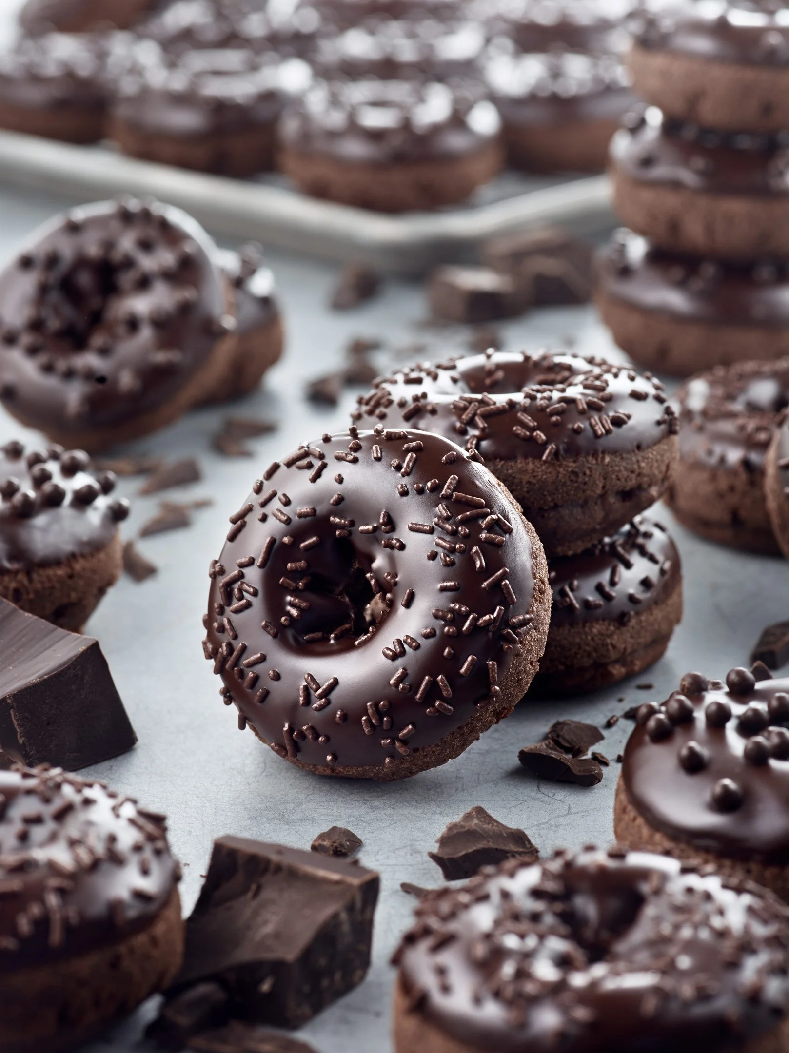 Double Chocolate Cake Donuts